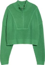 Hampton Crop Half-Zip Sweater at Nordstrom