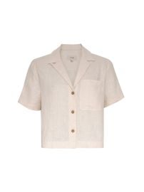 Hampton Shirt Short Sleeve Flax Linen at DL1961