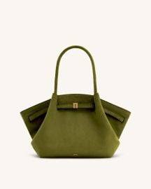 Hana Medium Faux Suede Tote Bag - Dark Olive JW PEI at JW Pei