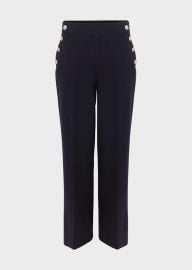 Hana Wide Leg Cotton Blend Pants Hobbs US at Hobbs