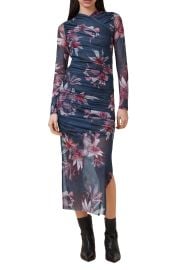Hanako Long Sleeve Mesh Midi Dress at Nordstrom Rack