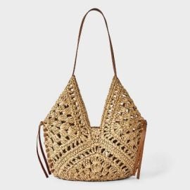 Hand Crocheted Straw Tassel Shoulder Bag - Universal Thread Natural Target at Target