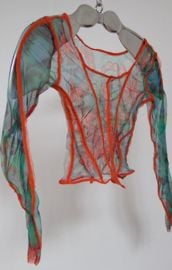 Hand Painted Tulle Top by Noon Cottage Industry at Noon Cottage Industry