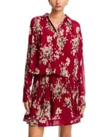 Hand Sketched Floral Top at Bloomingdales