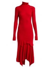 Handkerchief-hem ribbed-knit dress at Matches