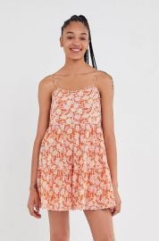 Hanna Scallop Babydoll Mini Dress at Urban Outfitters