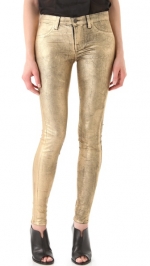 Hanna's gold jeans by J Brand at Shopbop