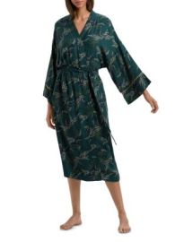 Hanro Celia Printed Wrap Robe   Bloomingdales at Bloomingdales