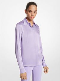 Hansen Charmeuse Shirt Michael Kors at Michael Kors