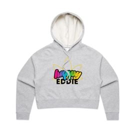 Happy Eddie Freestyle Crop Top Hoodie Shop Happy Eddie Merch at Happy Eddie