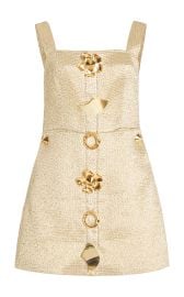 Harbison Quantum Metallic Embellished Mini Dress at Moda Operandi