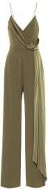 Harlow Draped Satin Crepe Wide Leg Jumpsuit at The Outnet