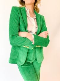 Harlow Green Corduroy Blazer Swoon Boutique Lafayette at Swoon Boutique Lafayette