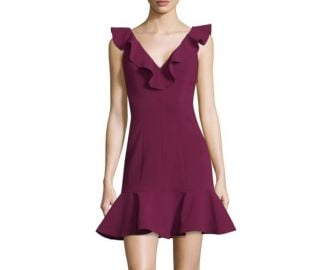 Harlow Ruffle Mini Dress  Likely at Saks Off 5th