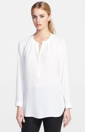 Harlowe and Graham Pleated Shirttail Tunic at Nordstrom