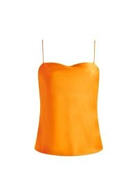 Harmon Slip Tank In Tangerine Alice Olivia at Alice + Olivia