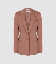 Harper Jacket in Dusky Pink at Reiss