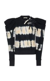 Harper Puff-Sleeve Tie-Dyed Cotton Top By Ulla Johnson at Moda Operandi