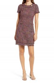 Harper Rose Fringe Trim Tweed A-Line Dress   Nordstrom at Nordstrom