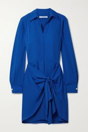 Harper Twist-Front Shirtdress by Derek Lam 10 Crosby at Net A Porter