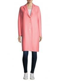 Harris Wharf London - Wool Button-Front Coat at Saks Fifth Avenue