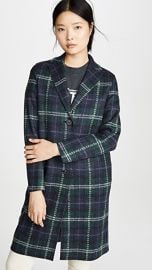 Harris Wharf London Tartan Overcoat at Shopbop