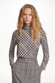 Harris check silk blouse multicolor - CH Carolina Herrera United States at Carolina Herrera