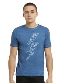 Harry Potter Symbols Lightning Oil Wash T-shirt at Hot Topic