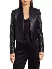 Harvey Open Leather Jacket by Alice  Olivia at Saks Fifth Avenue