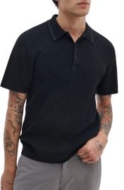 Harvey Rib Polo Sweater at Nordstrom