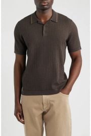 Harvey Rib Polo Sweater at Nordstrom