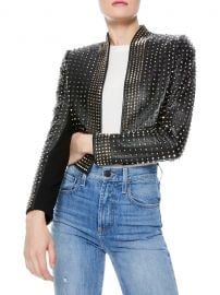 Harvey Studded Leather Jacket at Saks Fifth Avenue