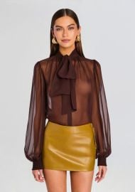 Hasli Silk Chiffon Top Retrofete at Retrofete