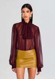 Hasli Silk Chiffon Top Retrofete at Retrofete