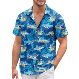 Hassda Shark Print Shirt at Walmart