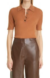 Hatti Rib Merino Wool Polo at Nordstrom