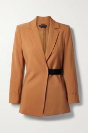 Hattie crepe wrap blazer at Net a Porter