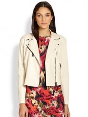 Haute Hippie - Cropped Leather Moto Jacket at Saks Fifth Avenue