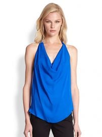 Haute Hippie - Open Back Hi-Lo Silk Blouse at Saks Fifth Avenue