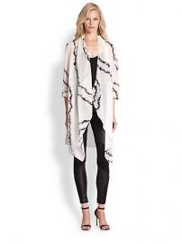 Haute Hippie - Printed Silk Chiffon Cardigan at Saks Fifth Avenue