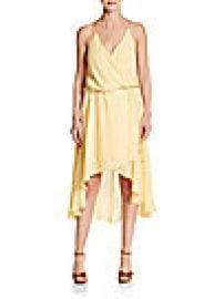 Haute Hippie - Silk Wrap-Effect Halter Dress at Saks Off 5th