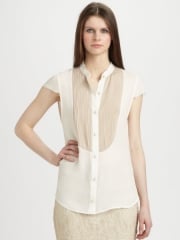 Haute Hippie Bib blouse at Saks Fifth Avenue