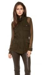 Haute Hippie Chiffon Anorak Blouse at Shopbop