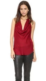 Haute Hippie Cowl Halter Tank at Shopbop