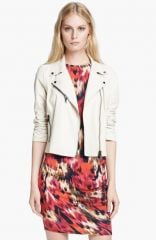 Haute Hippie Crop Leather Moto Jacket at Nordstrom