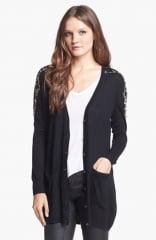 Haute Hippie Embellished Silk Cardigan at Nordstrom