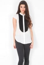 Haute Hippie Pleated Bib Top at Singer 22