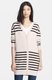 Haute Hippie Stripe Merino Wool Cardigan at Nordstrom