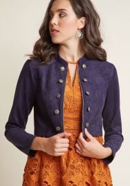 Haute Hustle Faux-Suede Cropped Jacket at ModCloth