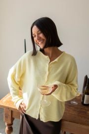 Haven Cardigan in Butter Yellow Neutral Ground at Neutral Ground